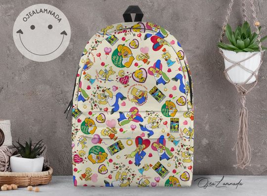 The Simpsons Family Backpack, The Simpsons Back to School Backpack, Kid School Backpack, Backpack Gift
