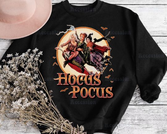 Hocus Pocus Retro Shirt Sanderson Sisters Hoodie Sweatshirt, Disney Halloween Sweatshirt