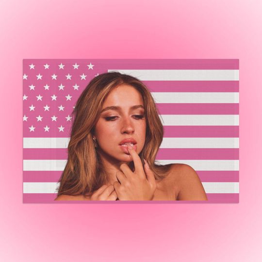 Tate McRae Pink Flag, Pop Music Fan Wall Art