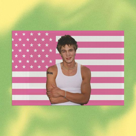 Chad Michael Murray Flag, Polyester Organza Dorm Decor