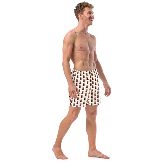 All-Over Print Recycled Swim Trunks