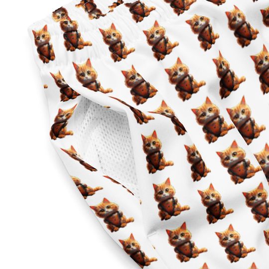 All-Over Print Recycled Swim Trunks