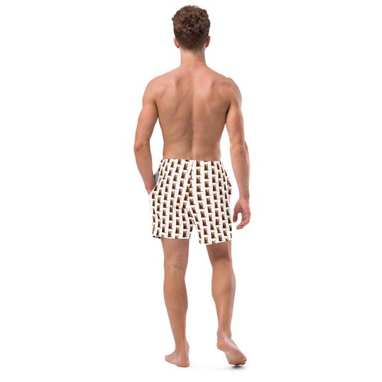 All-Over Print Recycled Swim Trunks