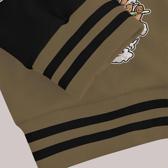 Dunkare Varsity Jacket for Olive 9s - Friday Sneaker Stress All Over Print