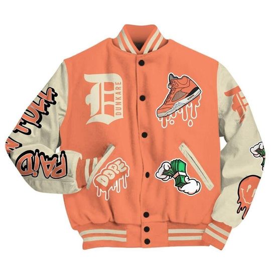 Dunkare Varsity Jacket To Match DJ Khaled Crimson Bliss 5s