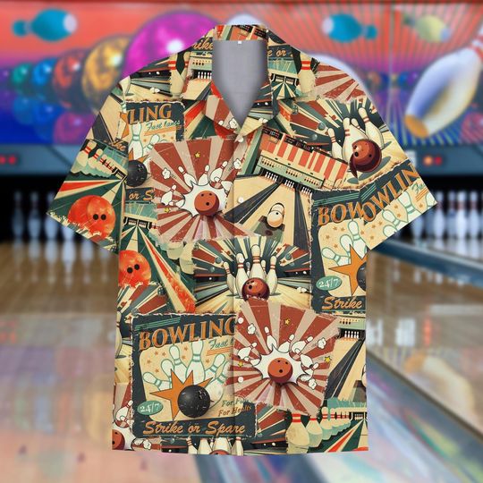 Retro Bowling Hawaiian Shirt