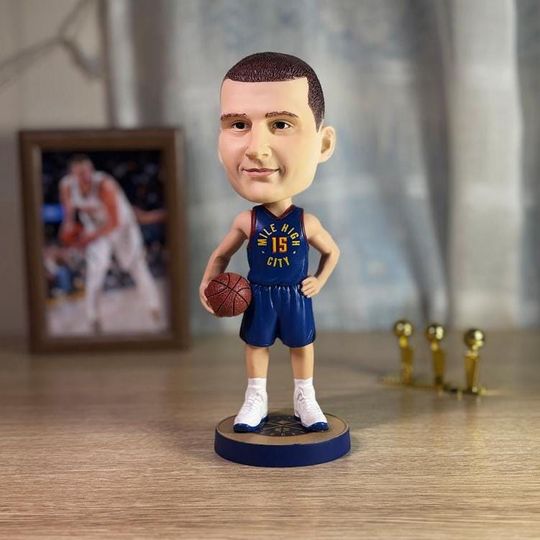 Nikola Jokic Nuggets NBA Bobblehead, Christmas Gift, Gift for Men