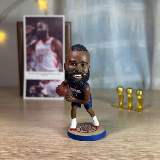 James Harden Clippers NBA Bobblehead, Christmas Gift, Gift for Men