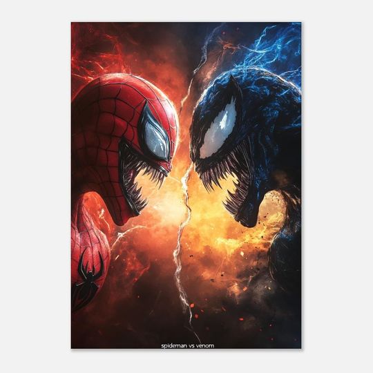 Venom Poster, Marvel Poster, Superhero Art, Comic Book Decor, Marvel Wall Art, Room Decor, Venom Art, Marvel Decor