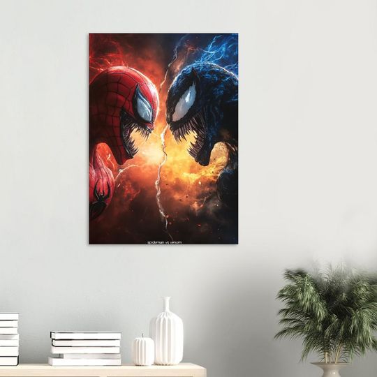 Venom Poster, Marvel Poster, Superhero Art, Comic Book Decor, Marvel Wall Art, Room Decor, Venom Art, Marvel Decor