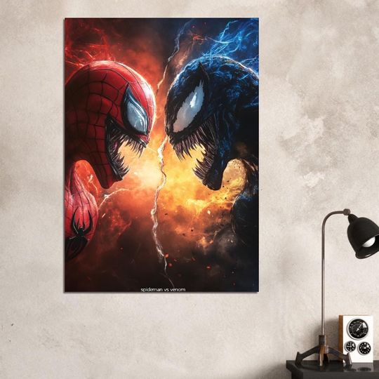 Venom Poster, Marvel Poster, Superhero Art, Comic Book Decor, Marvel Wall Art, Room Decor, Venom Art, Marvel Decor