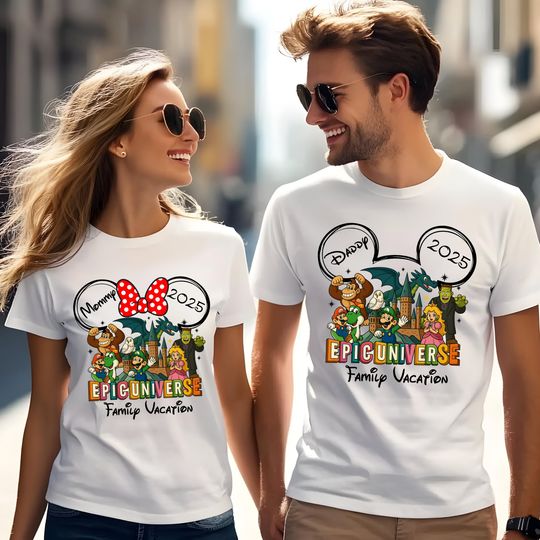 Custom Epic Universe Family Trip Shirts: Matching Universal Studios Vacation Tees