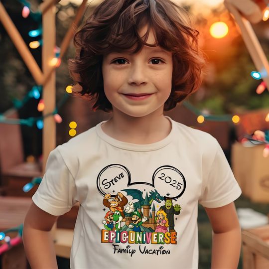 Custom Epic Universe Family Trip Shirts: Matching Universal Studios Vacation Tees
