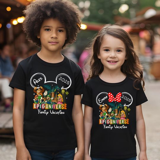 Custom Epic Universe Family Trip Shirts: Matching Universal Studios Vacation Tees