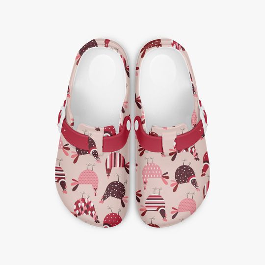 Unisex Chicken Pattern Slip-On Clogs for Work and Daily Wear