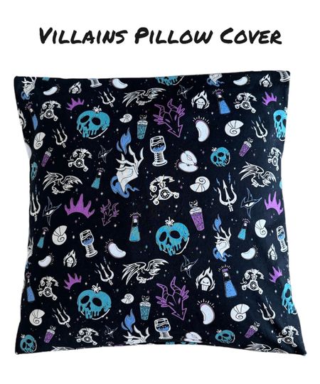 Disney Villians Pillow Cover. Perfect for reading spaces