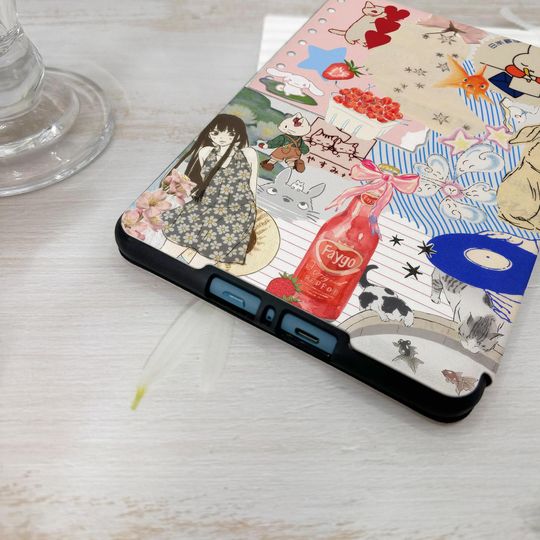 Girl and Rabbit Kindle Case