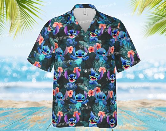 Stitch disney hawaiian shirt