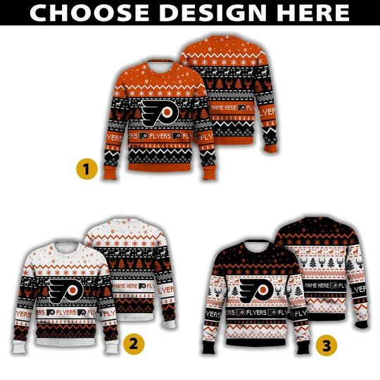 Personalized Philadelphia Hockey Ugly Sweater Christmas, Ice Hockey Sweater Gift For Fan, Trevor Zegras Matvei Michkov Fan Shirt