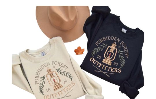 Embroidered Crewneck sweater gift round neck sweatshirt