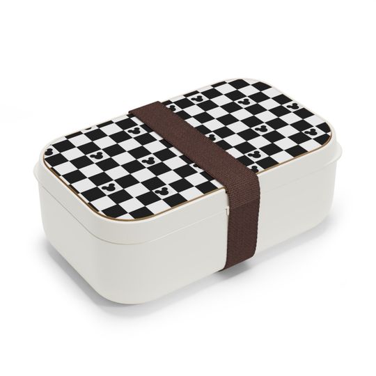 Mickey Checkerboard Bento Lunch Box, Student Lunch Box, Back To School Gift