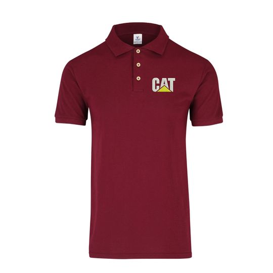 Polo Shirt Caterpillar Logo Cat Short Sleeve