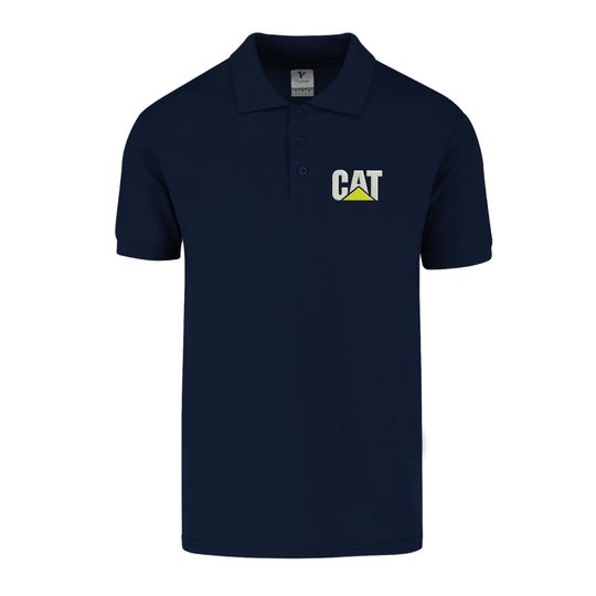 Polo Shirt Caterpillar Logo Cat Short Sleeve