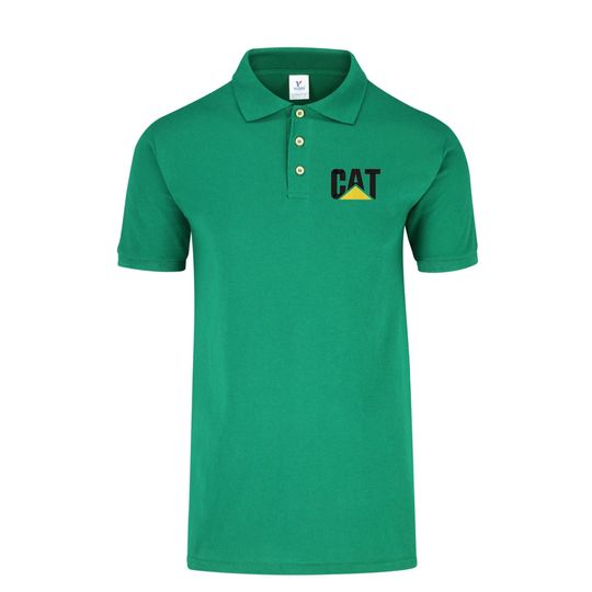 Polo Shirt Caterpillar Logo Cat Short Sleeve