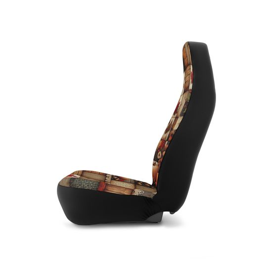 Autumn Patchwork Car Seat Covers: Cozy Fall Decor, Universal Fit