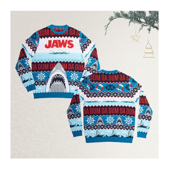 Jaws Ugly Christmas Christmas Sweater