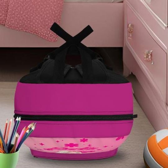 Barbie inspired backpack, Kids Back to School Bag