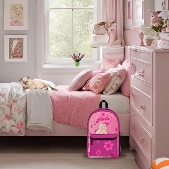 Barbie inspired backpack, Kids Back to School Bag