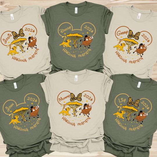Custom Disney Hakuna Matata Shirt, Disney Safari Shirts, Animal Kingdom Shirt, Disney Family Shirts, Disneyworld Shirts, Disney Safari Shirt