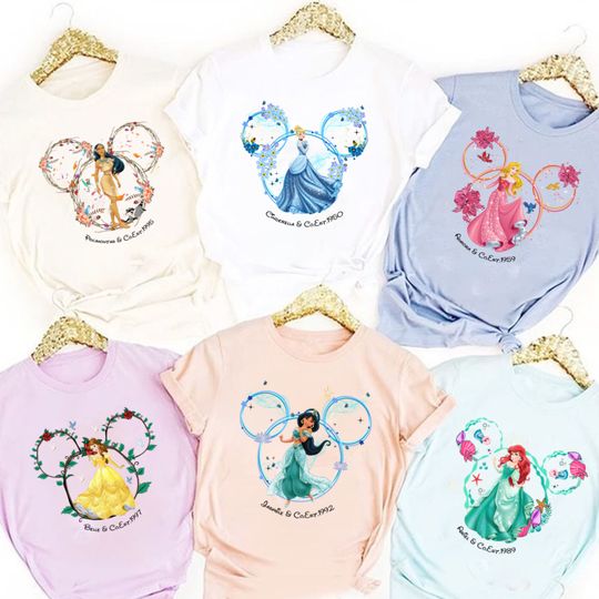 Disney Princess Shirts, Princess matching Shirt, Princess Birthday Shirt, Disney Belle shirt
