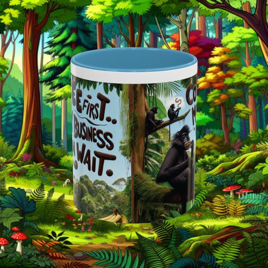 Mug - Coffee First Monkey Business Can Wait