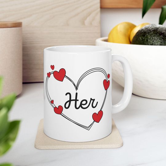 His and her mug Mug | Couple Mug | Valentine's Day Gift, Wedding Couples Anniversary