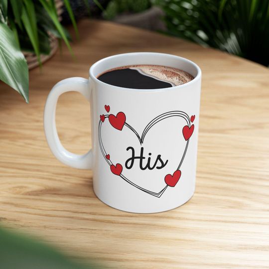 His and her mug Mug | Couple Mug | Valentine's Day Gift, Wedding Couples Anniversary