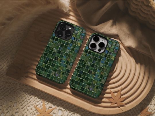 Green Agate Square Phone Case for iPhone and Samsung