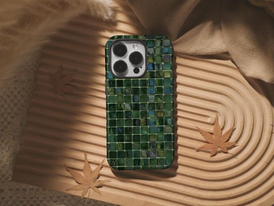 Green Agate Square Phone Case for iPhone and Samsung