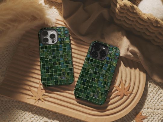 Green Agate Square Phone Case for iPhone and Samsung