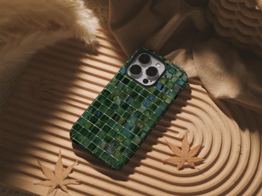 Green Agate Square Phone Case for iPhone and Samsung