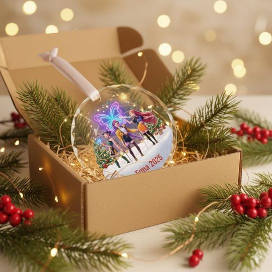 Personalized Name KPOP Ornament, KPOP Christmas Keepsake, Huntrix Ornament