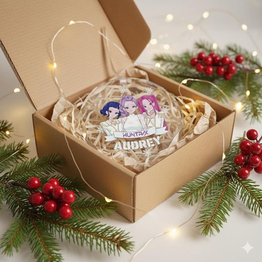 Personalized Huntrix Ornament, Kpop Demon Hunters Girl Group Ornament