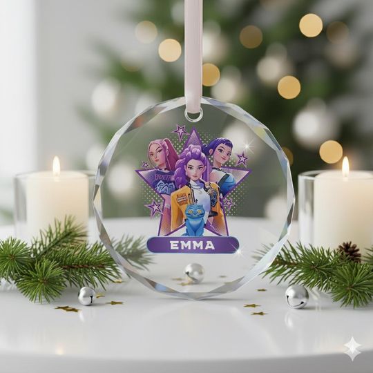 Personalized Huntrix Ornament, Kpop Demon Hunters Girl Group Ornament