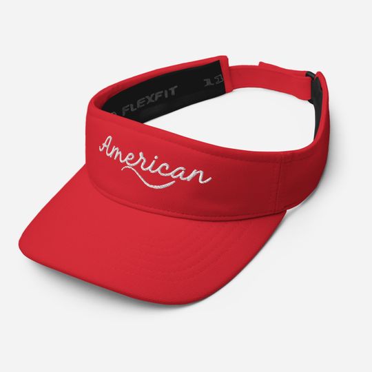 I Am American, Make America Great Again Embroidered Visor MAGA