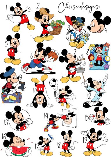 Personalised Mickey Mouse Prints, Disney Nursery Bedroom Decor, Kids Room, Mickey Wall Art Print, Mickey Mouse Kids Gifts Keep Sake
