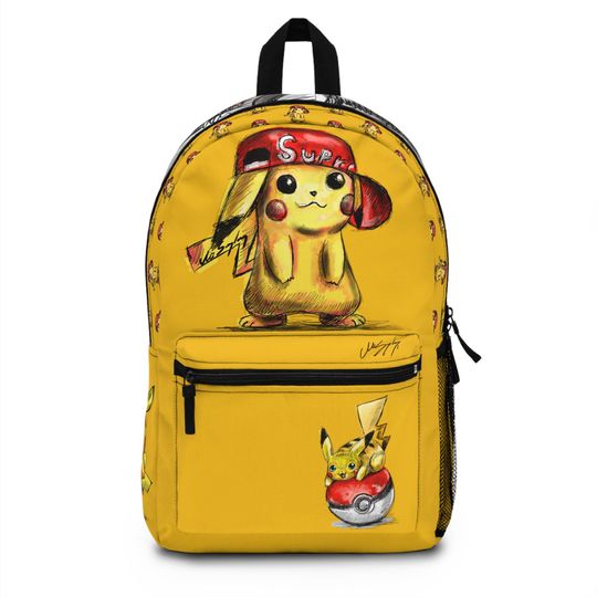 Backpack with Fun Cartoon Design