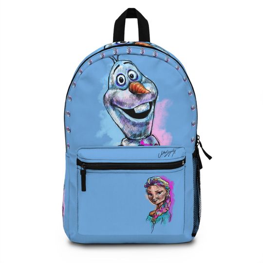 Artistic Kids Backpack Character Design