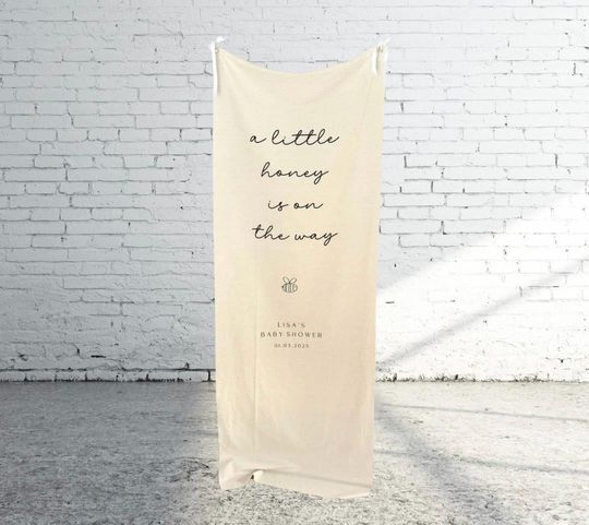 Custom Baby Shower Fabric Welcome Banners | Welcome Sign | Events, Weddings, Party | Fabric Sign |