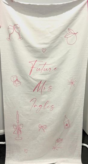 Custom Baby Shower Fabric Welcome Banners | Welcome Sign | Events, Weddings, Party | Fabric Sign |